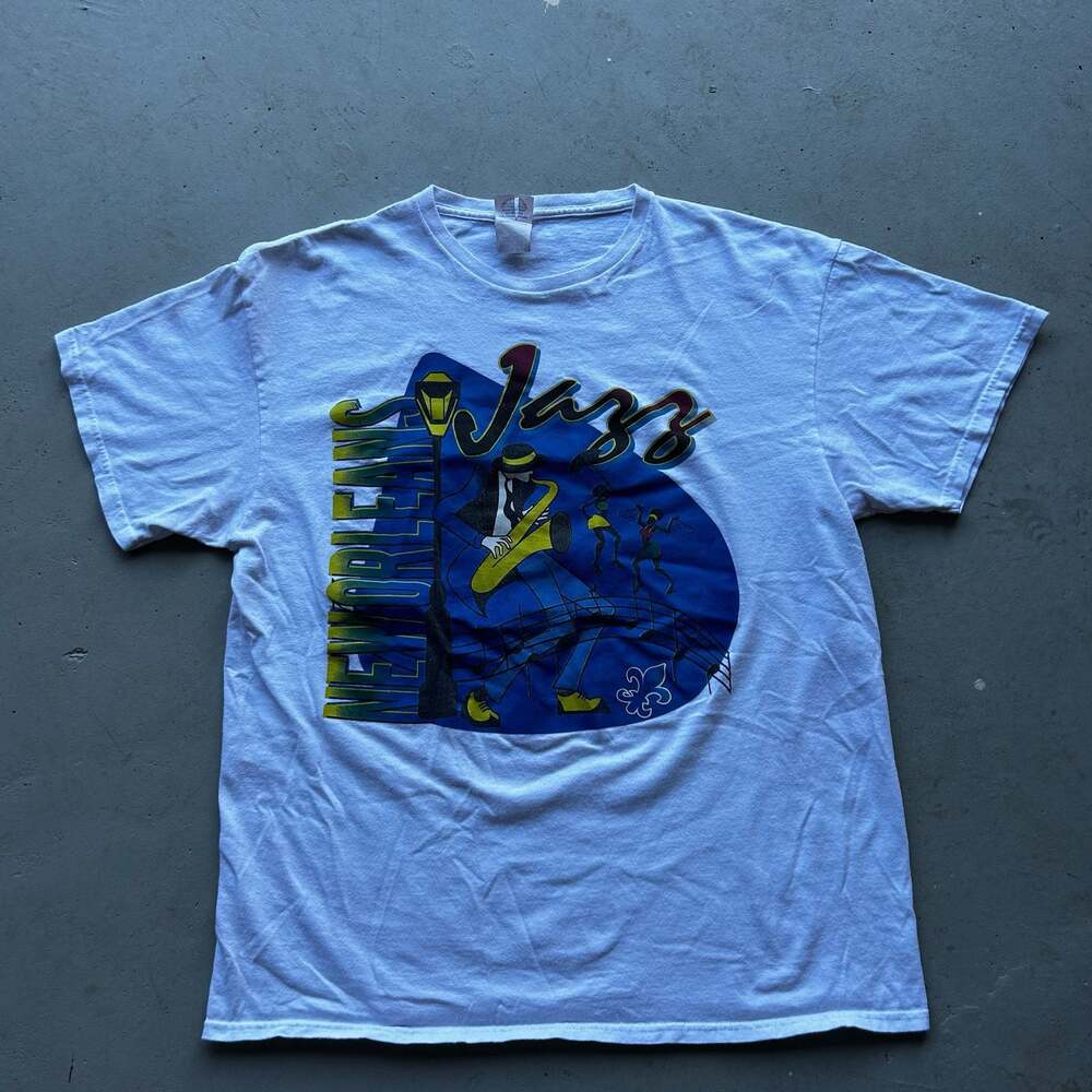 Vintage New Orleans Jazz Saxophonist Graphic T-Shirt